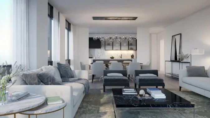 A Stafford Homes living and kitchen area. Courtesy of Stafford Homes 2