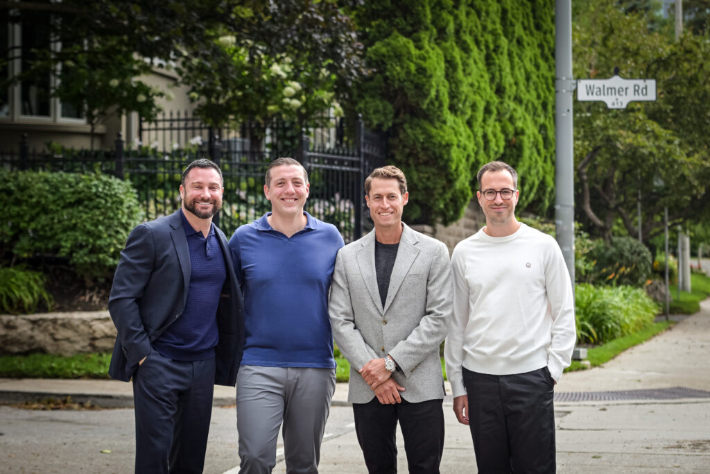Pictured (L-R): Jonathan Goldman, President, Stafford; Nathaniel Pace, Senior Vice President, Developments & Investments, Stafford; Bryan Levy, CEO, DBS Developments; Ben Rossetto, Chief Investment Officer, DBS Developments